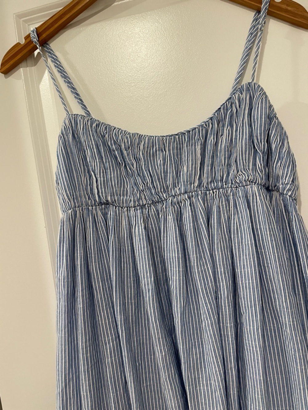 J. Crew Light Blue Striped Midi Sundress - Picture 3 of 7